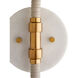 Aaron Sconce Wall Light in Heritage Brass/Antique Brass/Cream/White