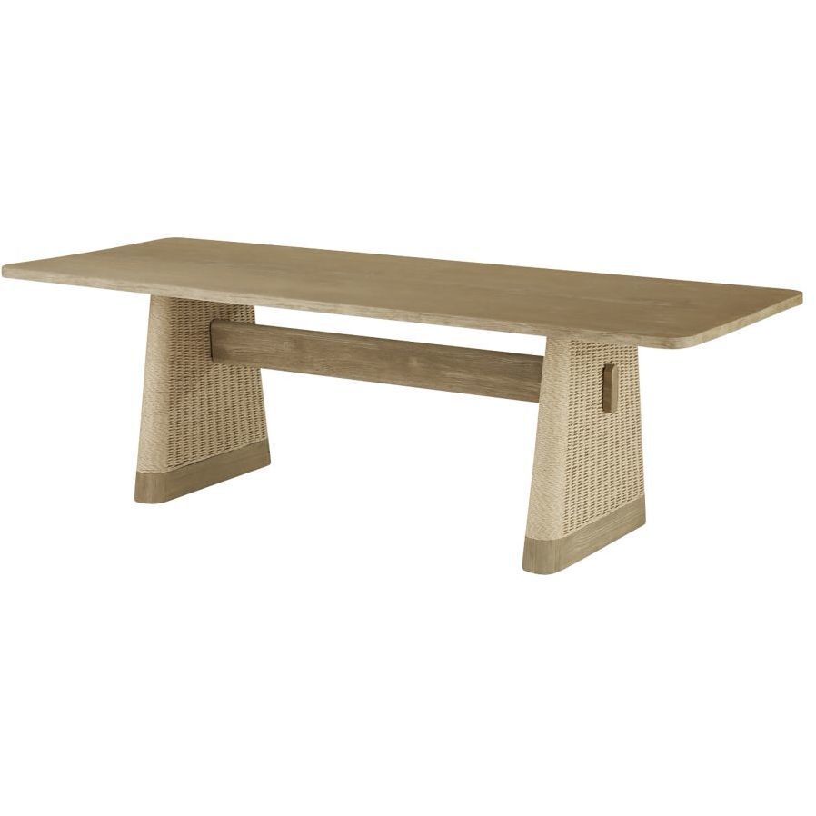 Delrio 96 X 30 inch Honey Outdoor Dining Table