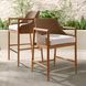 Chilton 36 inch Pearl and Dark Blonde with Natural Outdoor Counter Stool