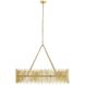 Prescott 10 Light 44.5 inch Gold Leaf Chandelier Ceiling Light