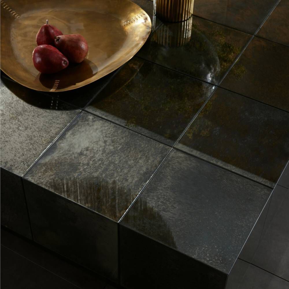 Antonia 40 X 13.5 inch Antiqued Mirror Cocktail Table