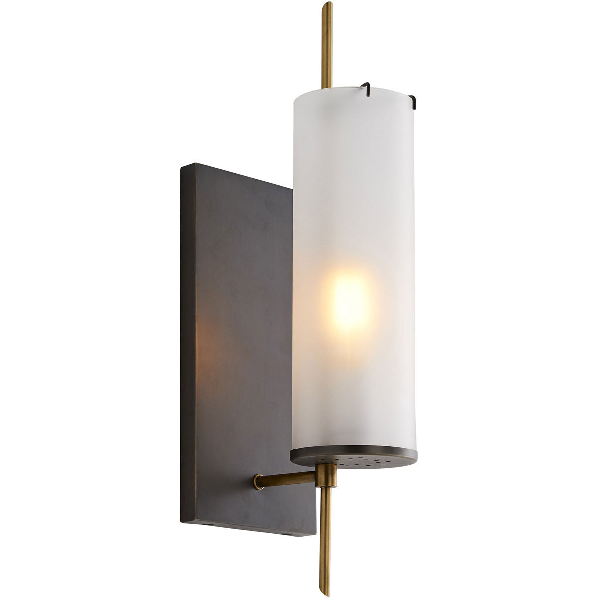 Stefan Sconce Wall Light in Bronze/Antique Brass, Essential Lighting