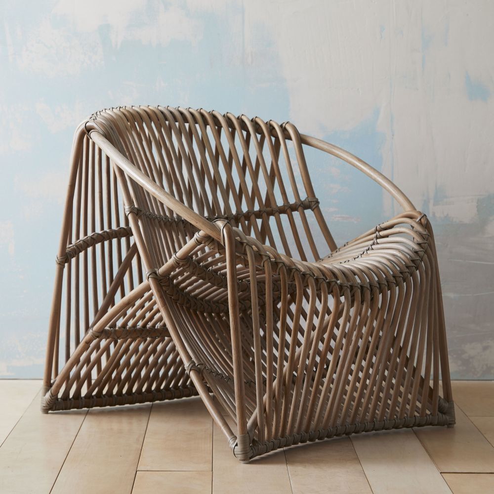 Eleanor 29.5 inch Gray Wash Lounge Chair