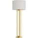 Hoyt 67 inch 150.00 watt Gold Leaf Floor Lamp Portable Light