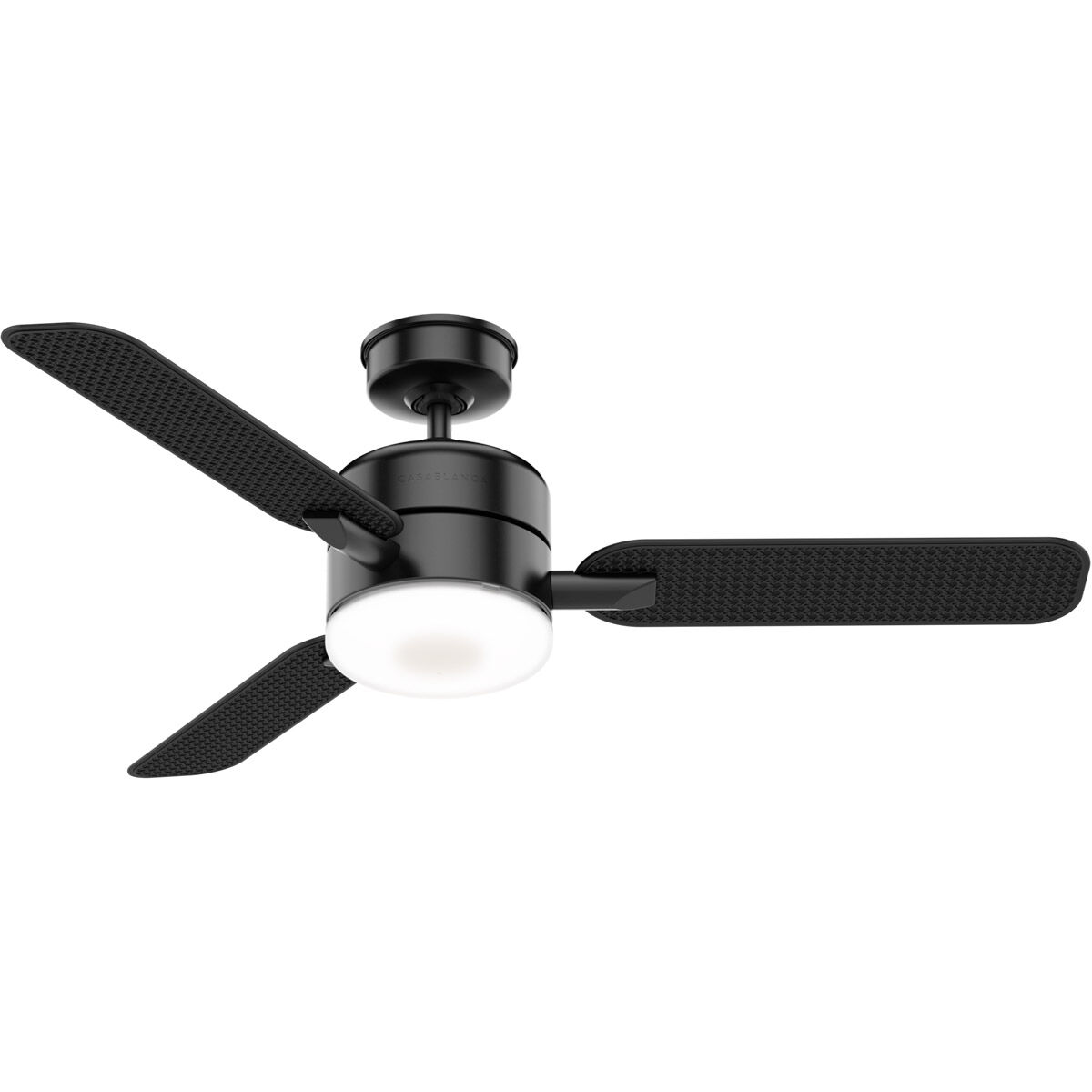 Paume 54 inch Matte Black with Matte Black, Matte Black Blades Ceiling Fan