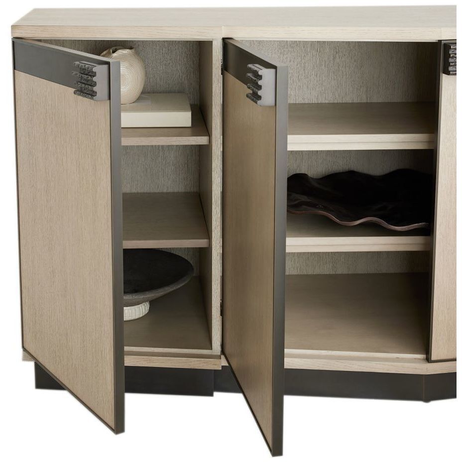 Cyrus 72.5 X 22.5 inch Smoke and Bronze Credenza