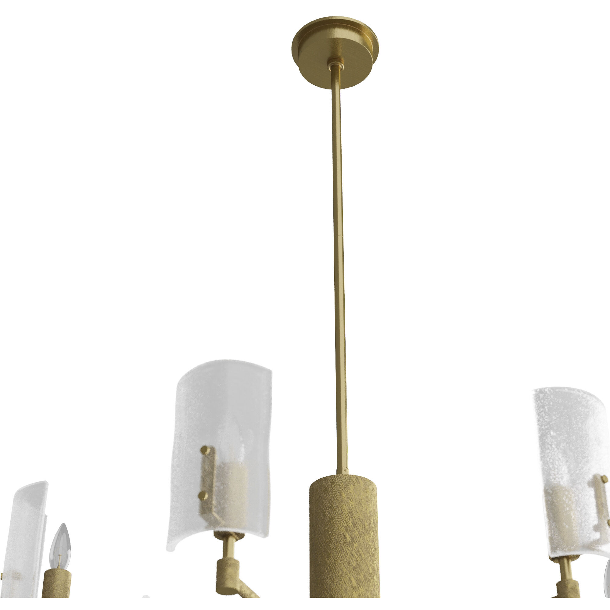 Zeki 6 Light 29 inch Antique Brass Chandelier Ceiling Light