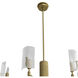 Zeki 6 Light 29 inch Antique Brass Chandelier Ceiling Light