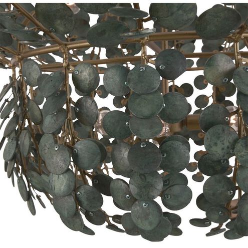 Bilal 40 inch Eucalyptus Coconut Shell Chandelier Ceiling Light