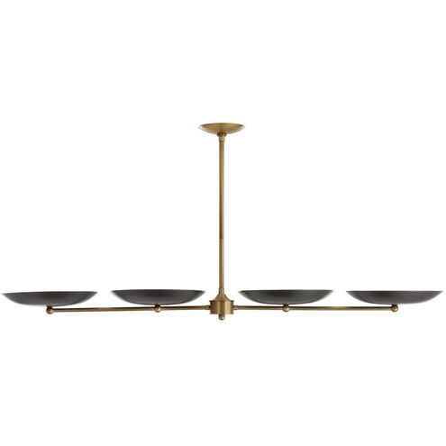 Griffith 55 X 10 inch Bronze Linear Chandelier Ceiling Light