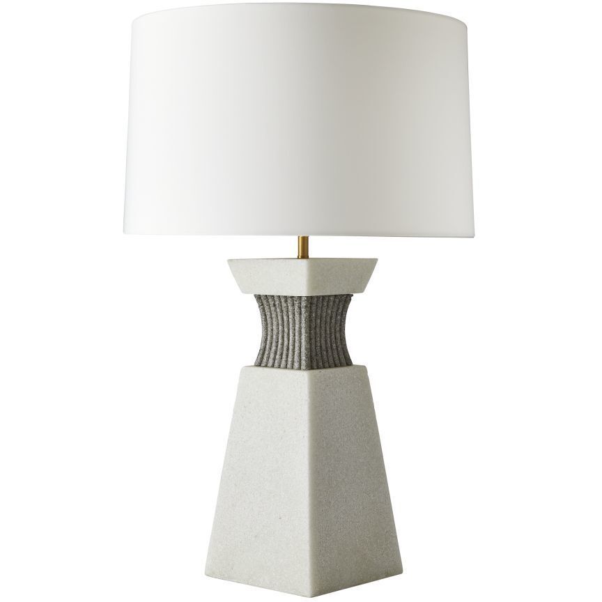 Dynasty 150.00 watt Ivory Table Lamp Portable Light