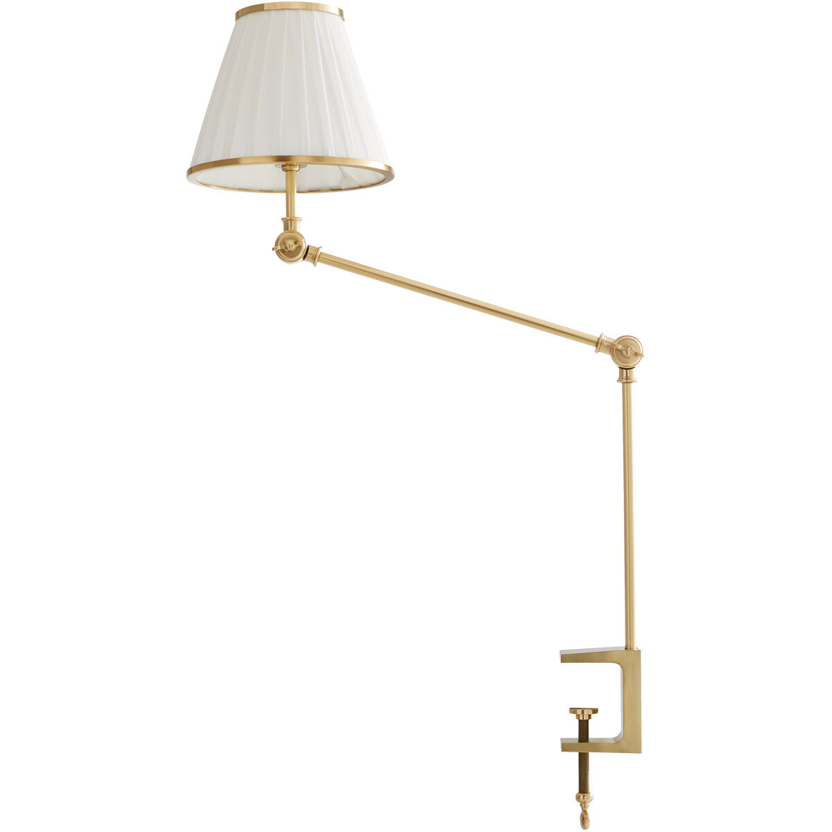 Tilt & Clamp 17 inch 40 watt Antique Brass Lamp Portable Light