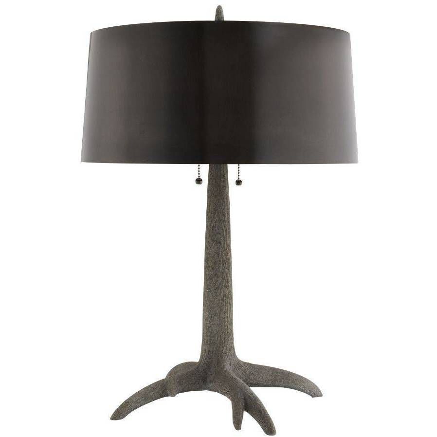 Haggard 26 inch 60.00 watt Graphite and Bronze Lamp Portable Light