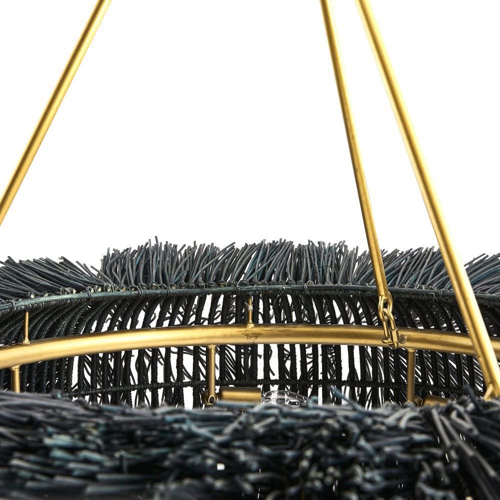 Zaria 47 inch Black Stained Chandelier Ceiling Light