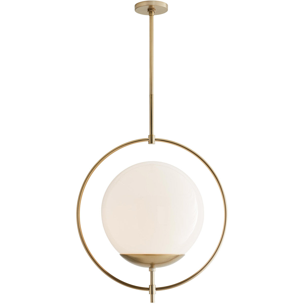 Volta 1 Light 24 inch Pale Brass Pendant Ceiling Light