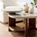Forney 38 X 19 inch Satin Walnut and Natural Eggshell Coffee Table