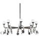 Hollins 8 Light 33 inch English Bronze and Anchor Grey Chandelier Ceiling Light