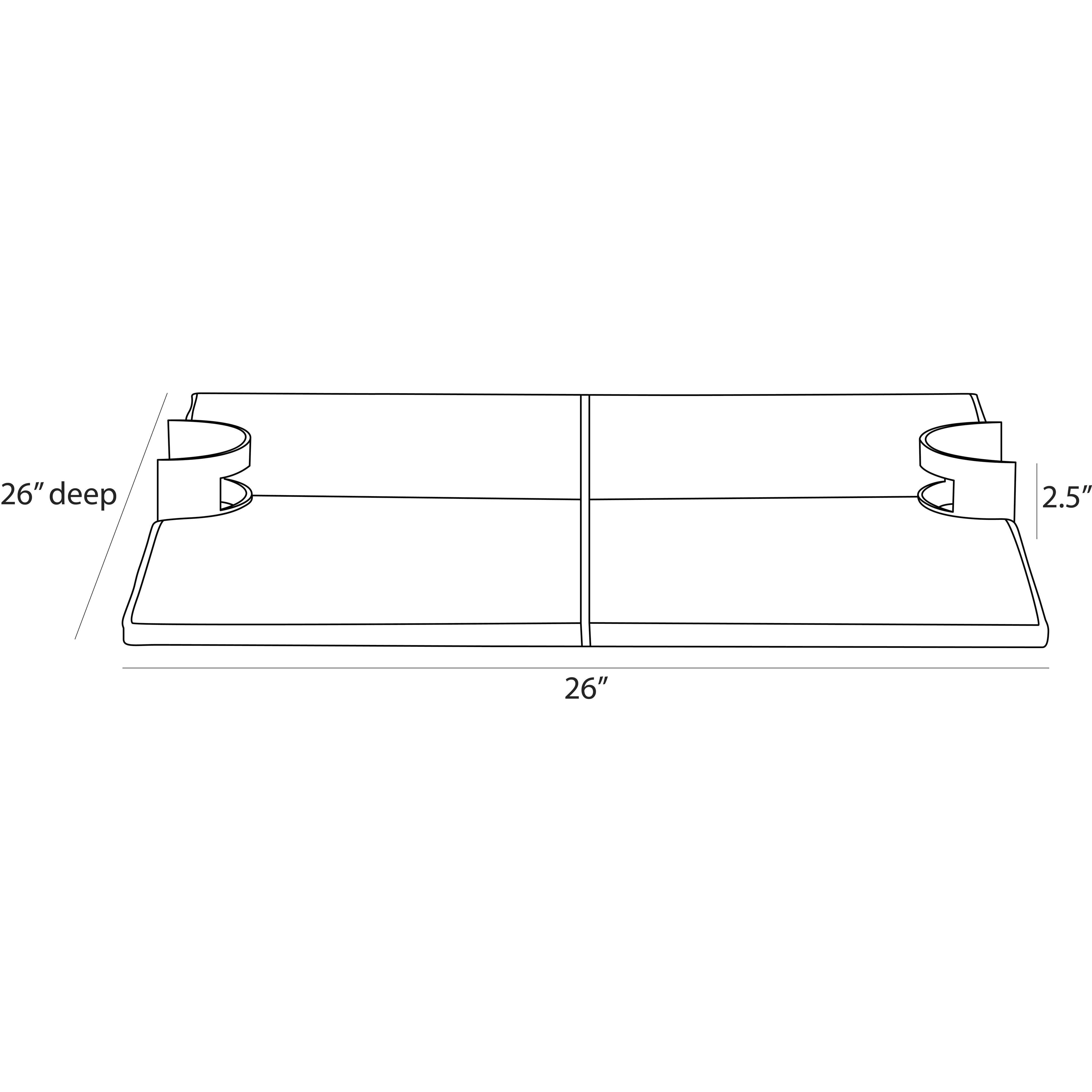 Jones Brown and Antique Brass Tray