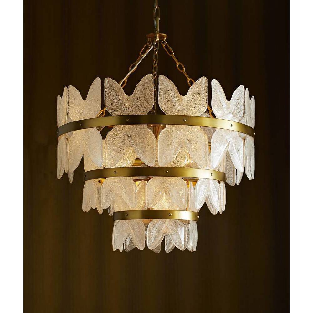 Millie 7 Light 28 inch Antique Brass Chandelier Ceiling Light