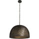 Micah 1 Light 24.5 inch Antique Bronze Pendant Ceiling Light