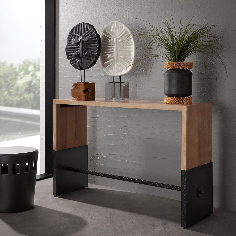 Raffie Matte Charcoal Vase