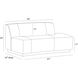Islander Vanilla and Dark Walnut Sofa, Right