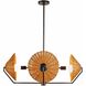 Coleman 4 Light 34 inch Natural Chandelier Ceiling Light