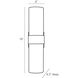 Hazel 2 Light 4 inch Natural Iron Sconce Wall Light