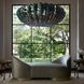Bilal 6 Light 52 inch Eucalyptus Stain and Antique Brass Chandelier Ceiling Light