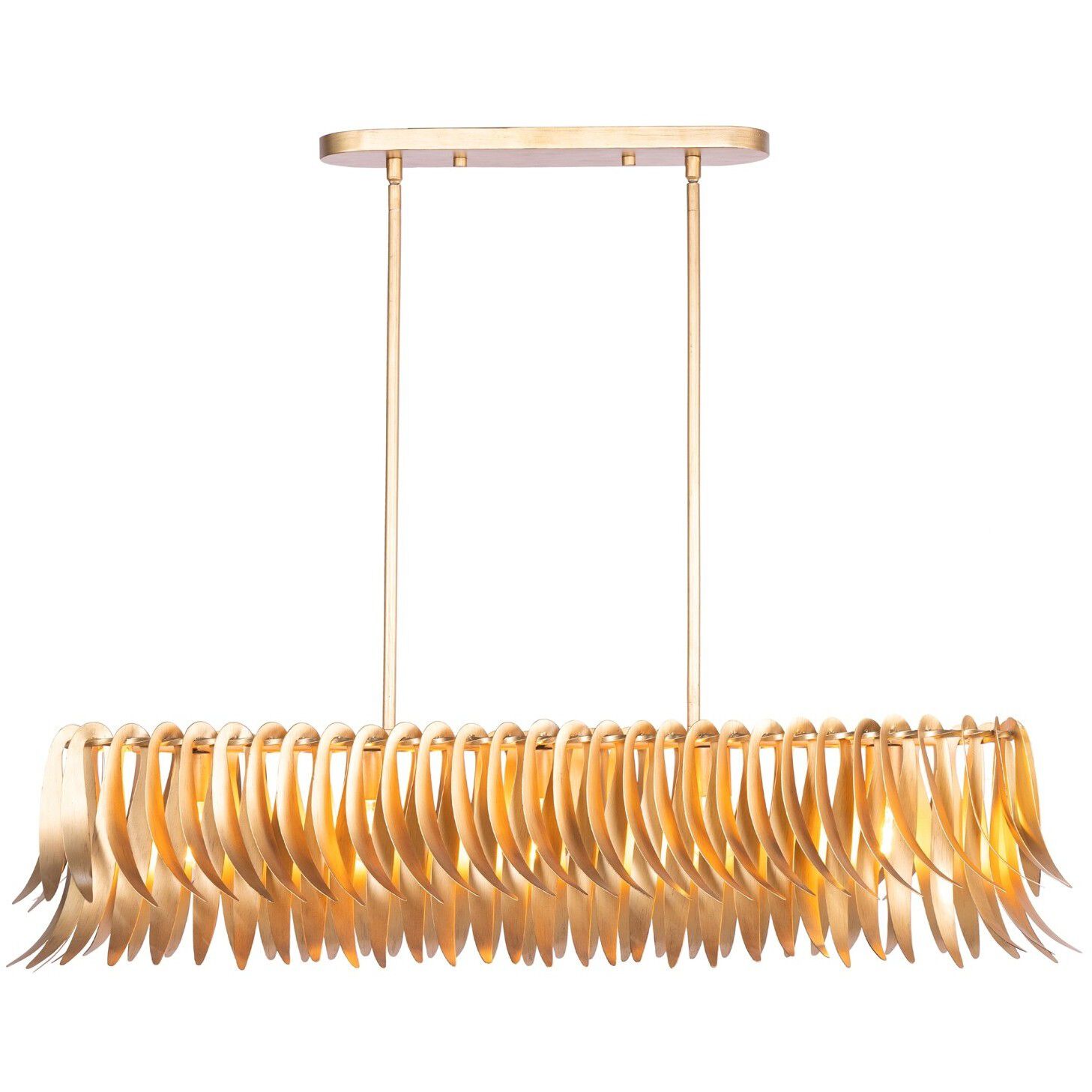 Grace Island Light Ceiling Light in New Gold