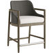 Chilton 37.5 inch Pearl and Dark Gray Wash and Kona Outdoor Counter Stool