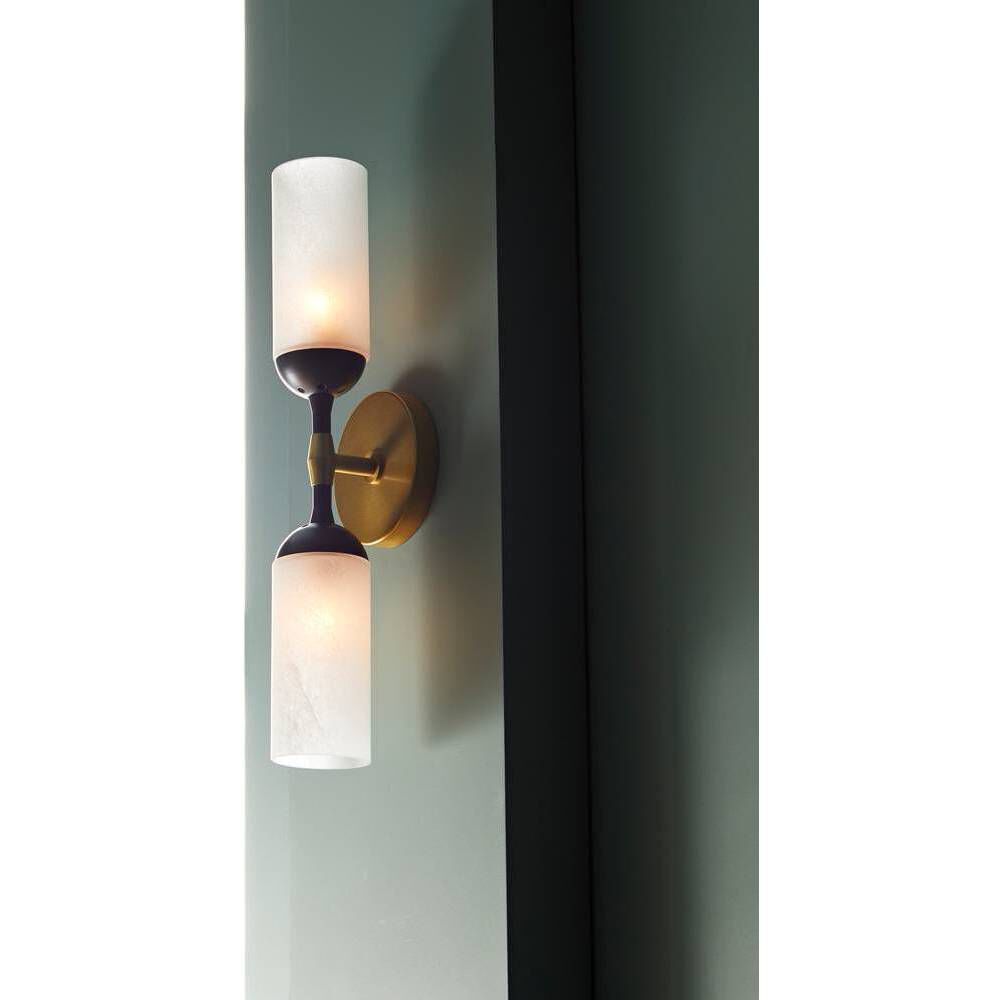 Emmett 2 Light 5 inch Antique Brass and Bronze ADA Sconce Wall Light