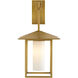 Temple Sconce Wall Light in Antique Brass