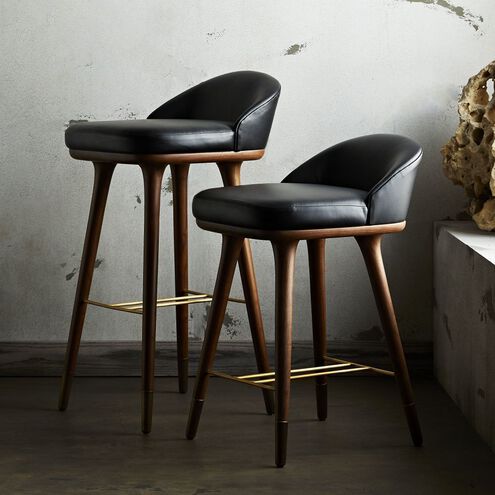 Walsh 29 inch Black Counter Stool