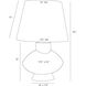 Ginn 150.00 watt Pebble Reactive Table Lamp Portable Light