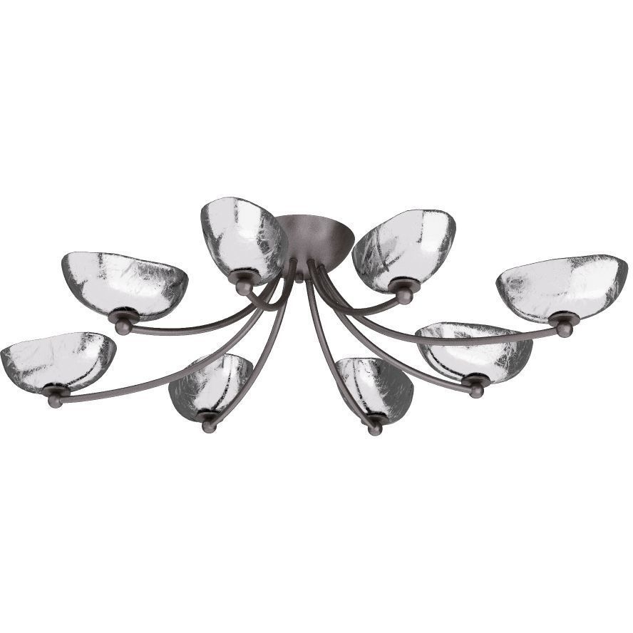 Zamora 42.5 inch English Bronze Flush Mount Ceiling Light