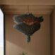 Aukland 38 inch Matte Blue Gray Chandelier Ceiling Light