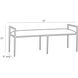 Barbana 22 inch White Bench