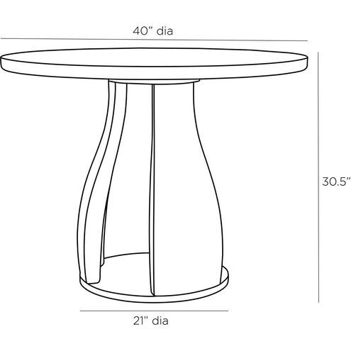 Samara 40 inch Ebony Entry Table