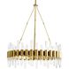 Haskell 8 Light 26 inch Antique Brass Chandelier Ceiling Light