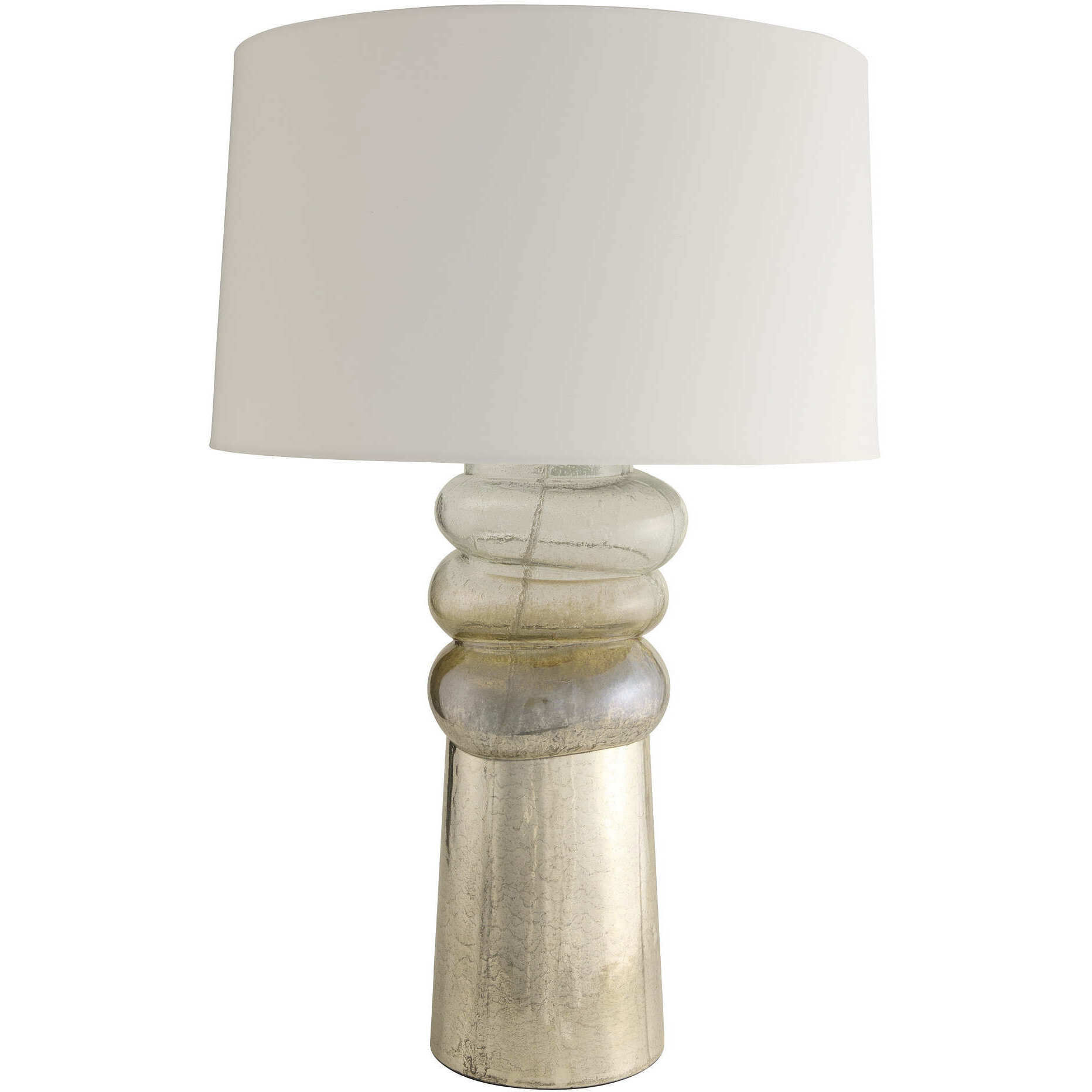 Milan 28 inch 150.00 watt Antique Mercury Ombre and Polished Nickel Table Lamp Portable Light