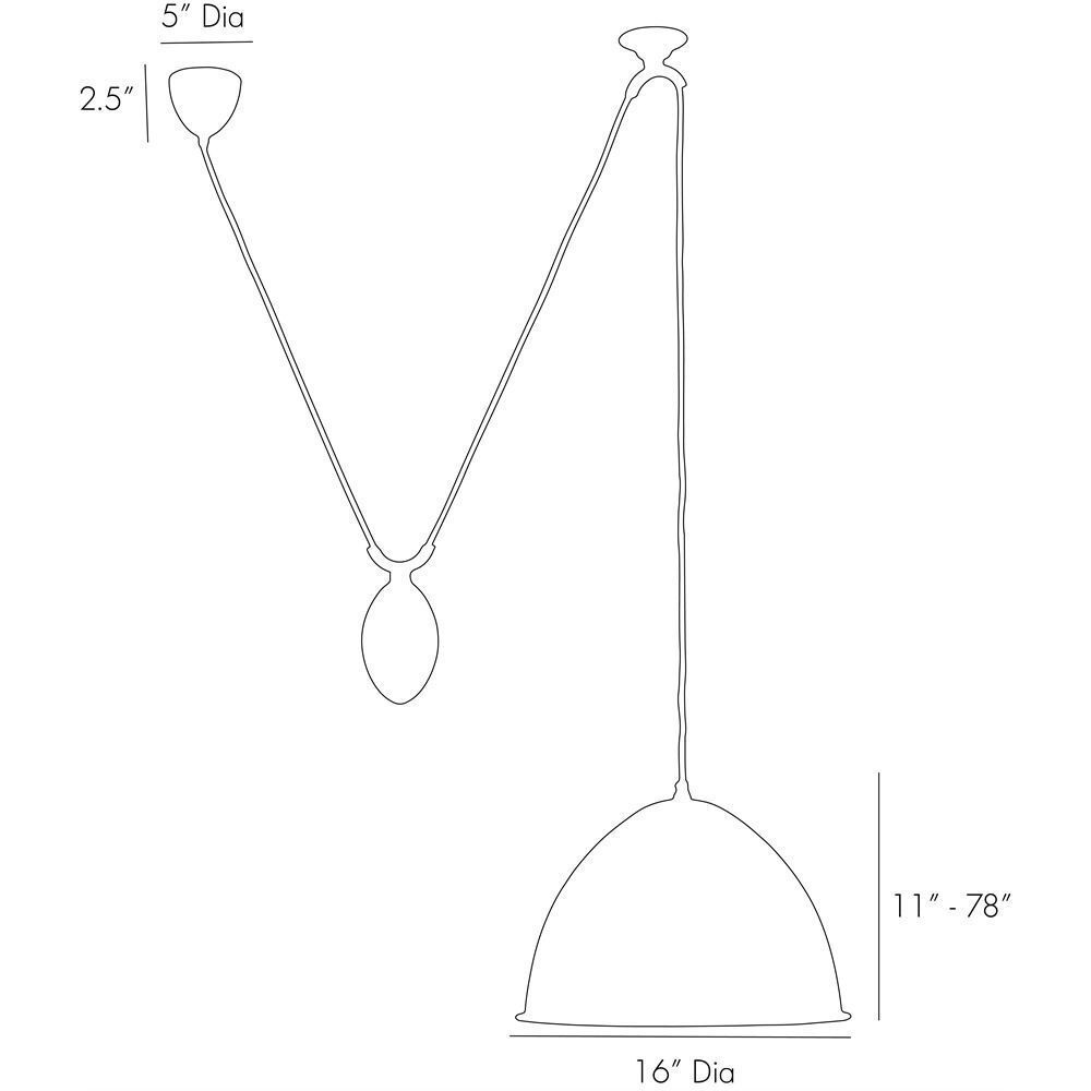 Egg Drop 1 Light 16 inch Bronze Pendant Ceiling Light