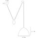 Egg Drop 1 Light 16 inch Bronze Pendant Ceiling Light