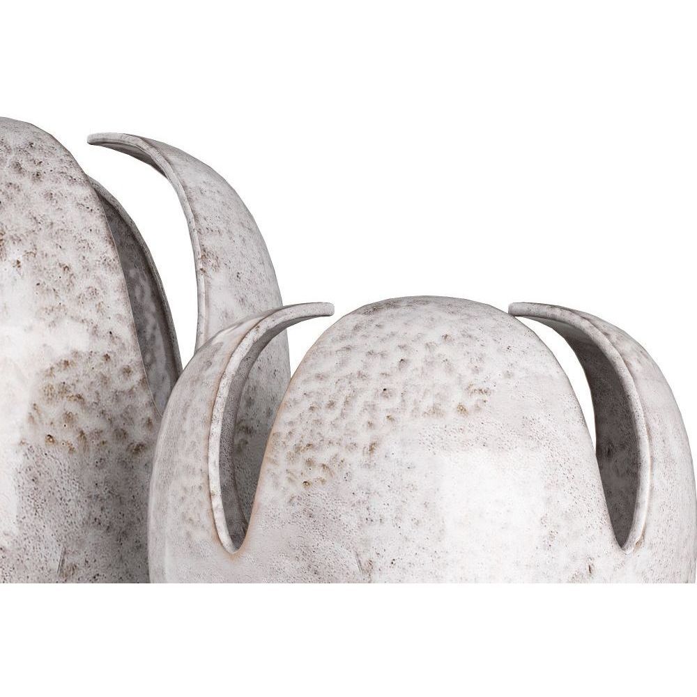 Amal Harbor Gray Vases, Set of 2