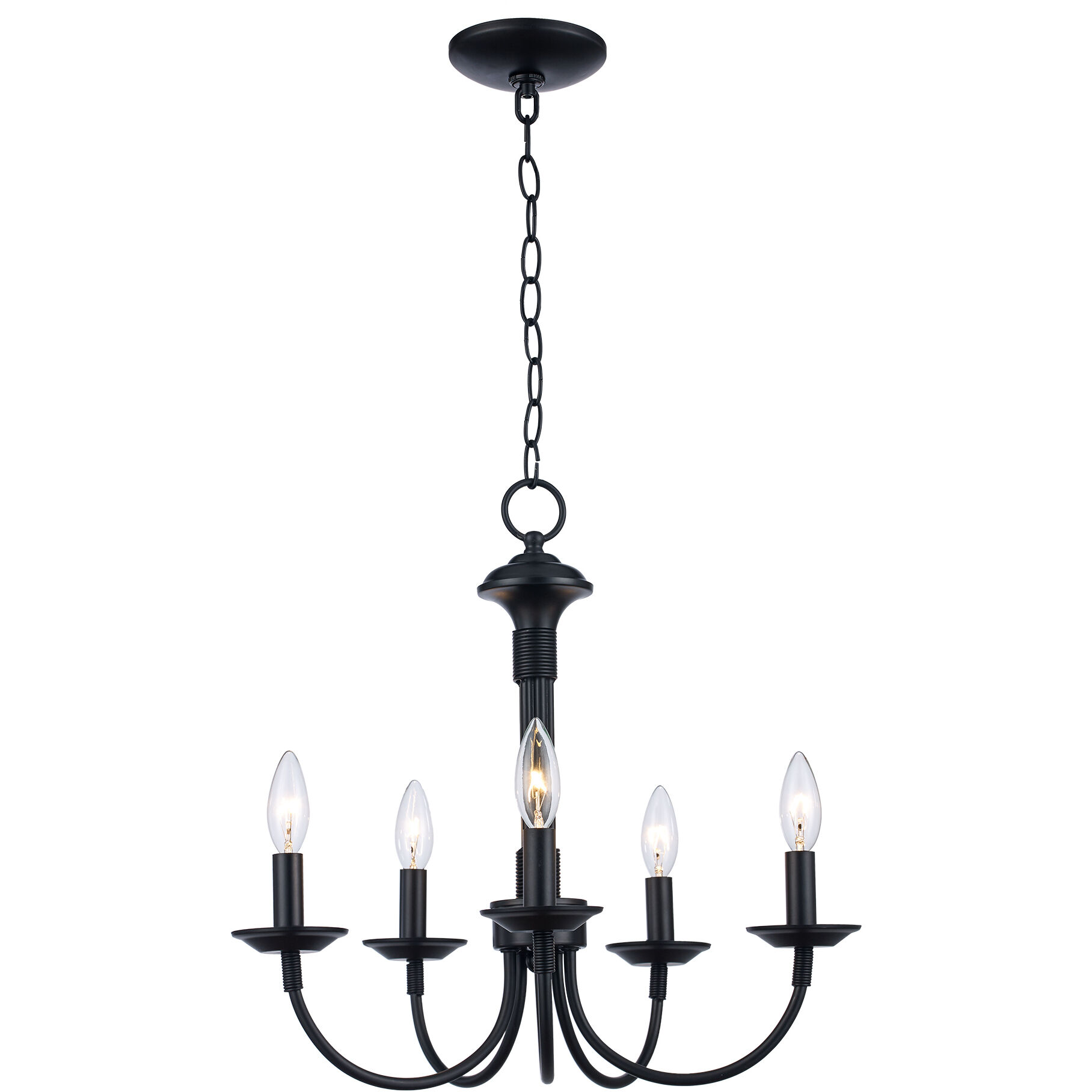 Candle 5 Light 19.00 inch Chandelier