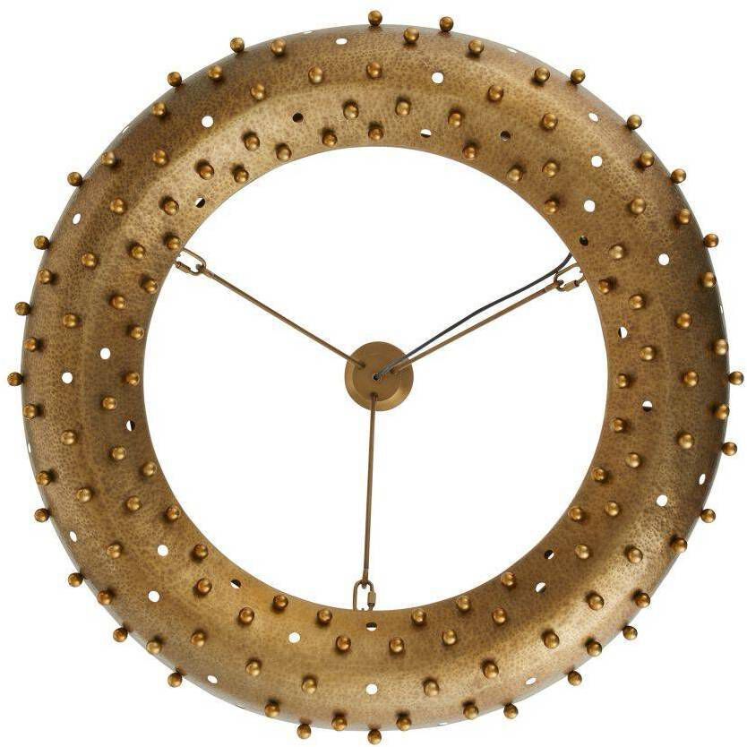 Hardy 9 Light 36 inch Antique Brass Chandelier Ceiling Light