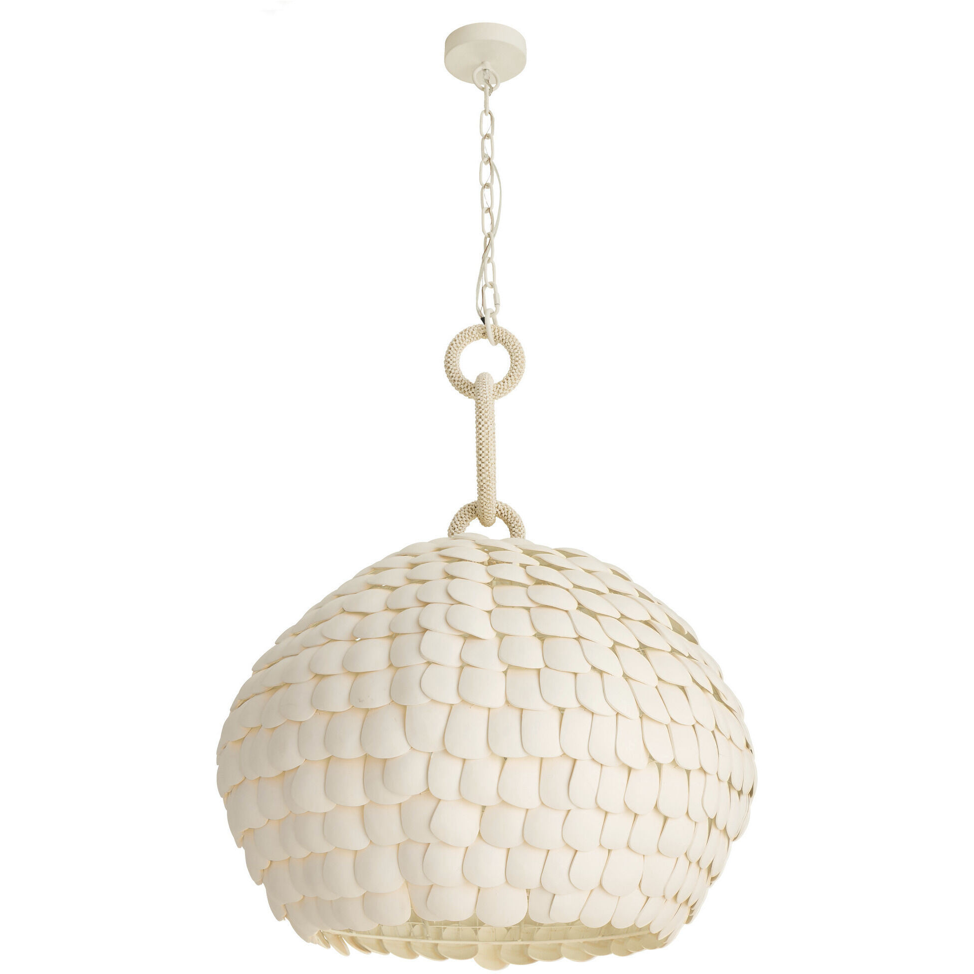 Ramya 1 Light 29.5 inch White Pendant Ceiling Light