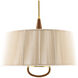 Middlebury 6 Light 29 inch Natural and Antique Brass Pendant Ceiling Light