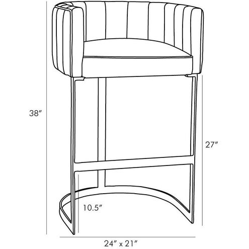 Tatum 24 inch Morel Bar Stool