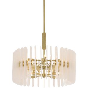 Klaus 8 Light 25.5 inch Antique Brass Chandelier Ceiling Light